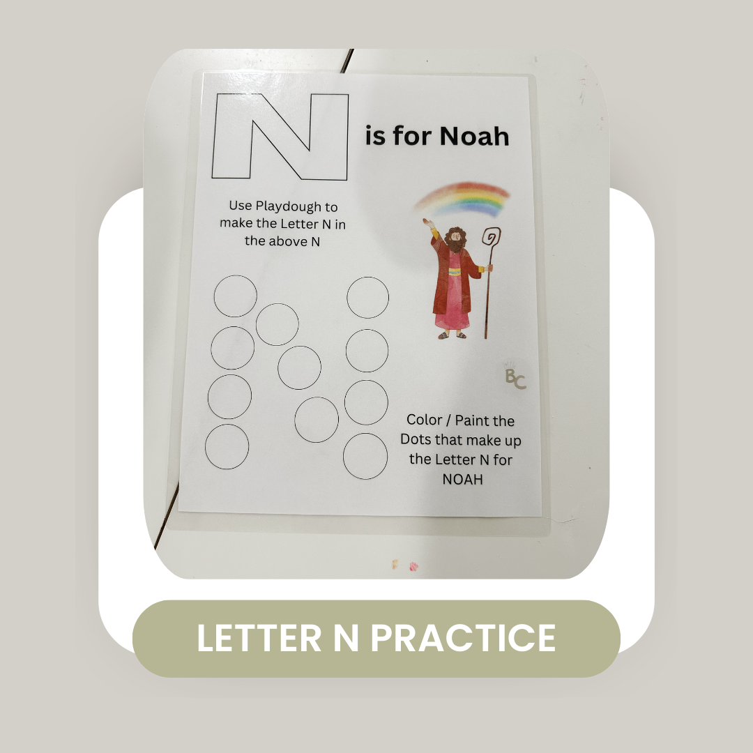 Noah's Ark - Letter N Practice